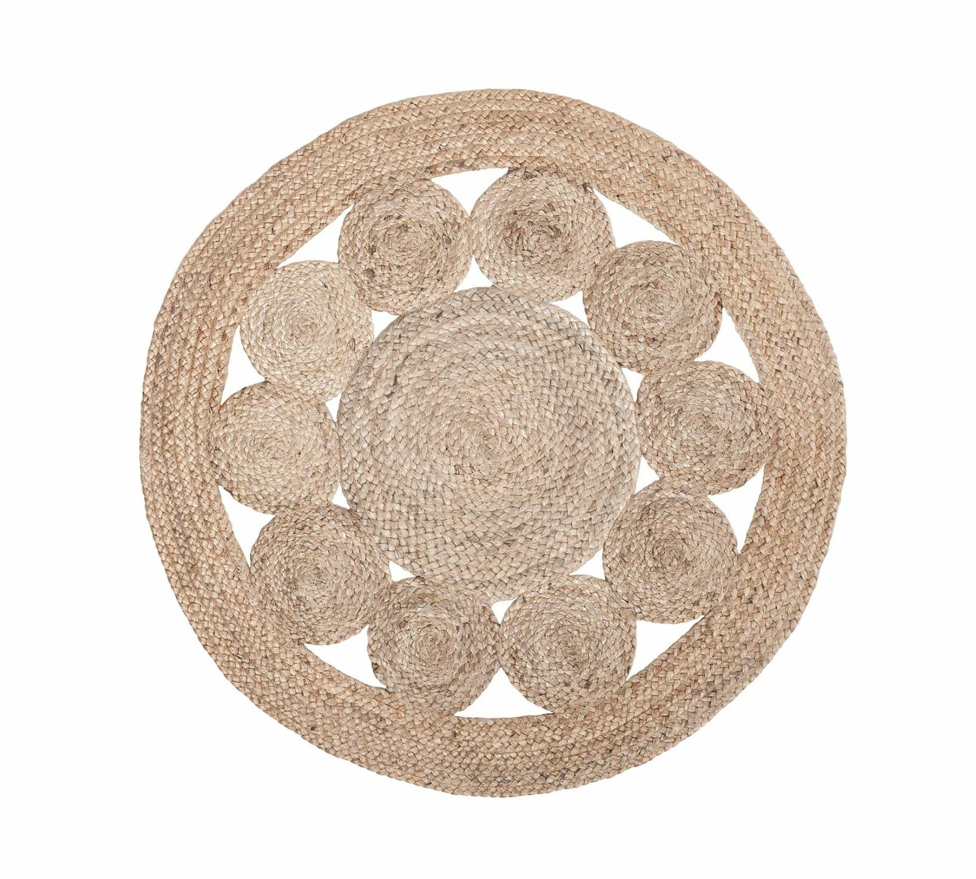 Juteteppich Chieko (handgefertigt) Jute 90 cm 0