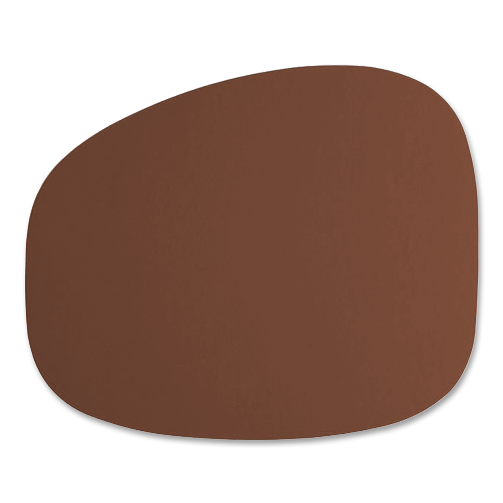 Stone Placemat 100% Recycled Leather Cocoa 0
