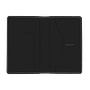 Reisepasshalter 100% Recyceltes Leder Schwarz 1