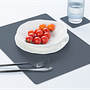 Placemat Rectangular 100% Recycled Leather Petrol 3