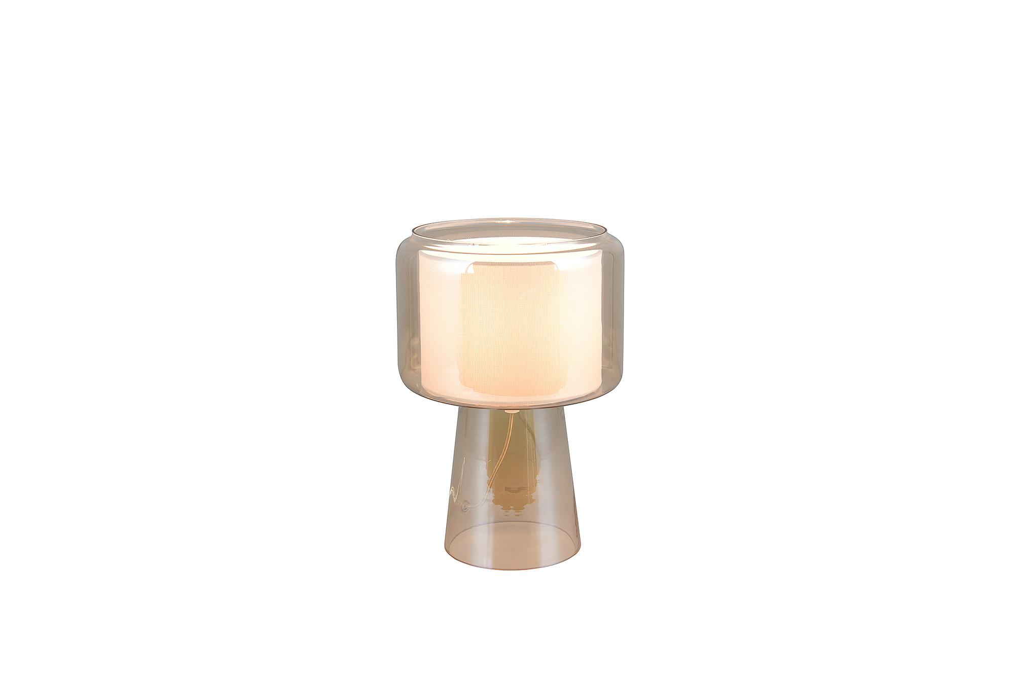 1-Flammig Rocka Tischleuchte Farbglas Orange 4