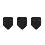 3x Urban Lesezeichen 100% Recyceltes Leder Schwarz 0