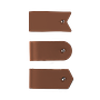 3x Flow Cable Storage 100% Recycled Leather Cocoa 1