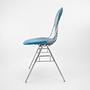 DSS Wire Chair Stackable Metal Blue 1