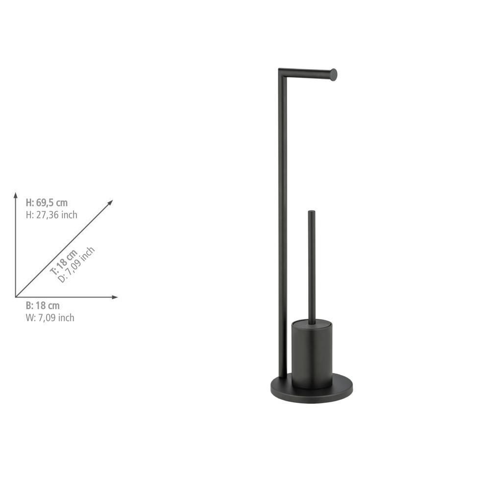 Ferla WC-Garnitur Stahl Schwarz 3