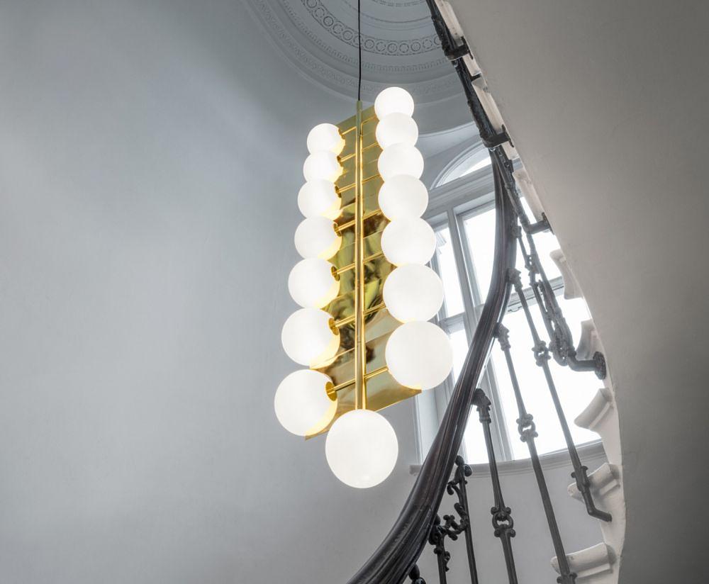 Plane Drop Pendant Lamp Gold 4