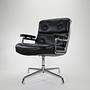 Herman Miller GS105 Chair Chrome Leather Black 0