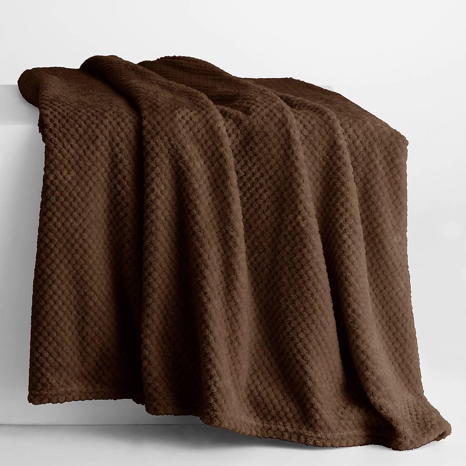 Enry Throw Blanket Dark Brown 170 x 210 cm 0