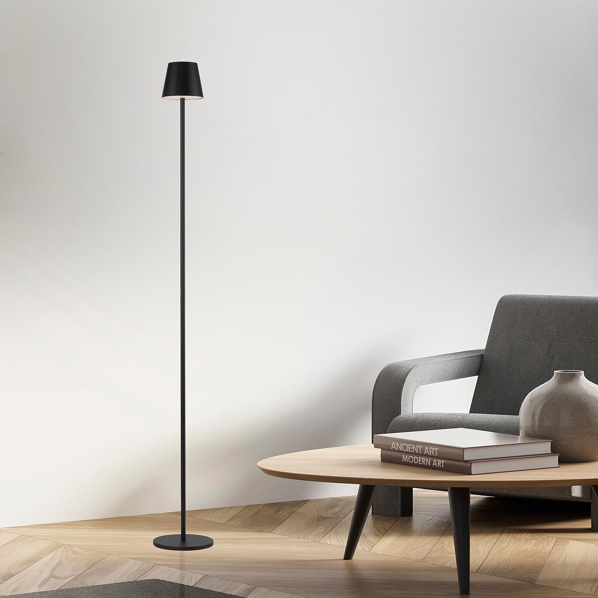 1-flame Euria LED floor lamp Iron Black 4