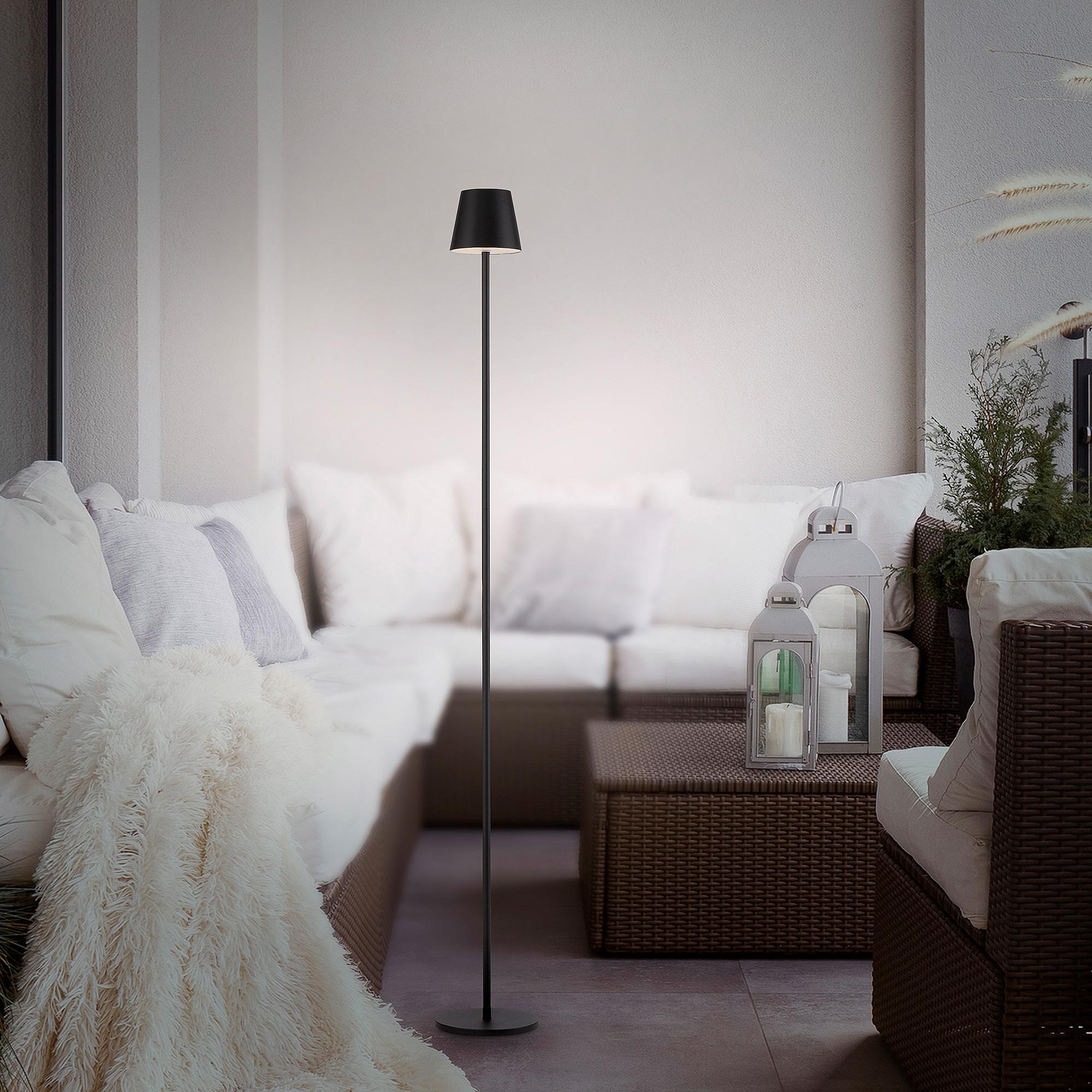 1-flame Euria LED floor lamp Iron Black 3