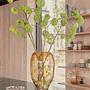 Jali Vase Groß Glas Gelb 0