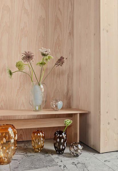 Jali Vase Medium Glas Braun 2