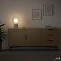 Rechargeable table lamp VISOR Glass Iron Beige 3