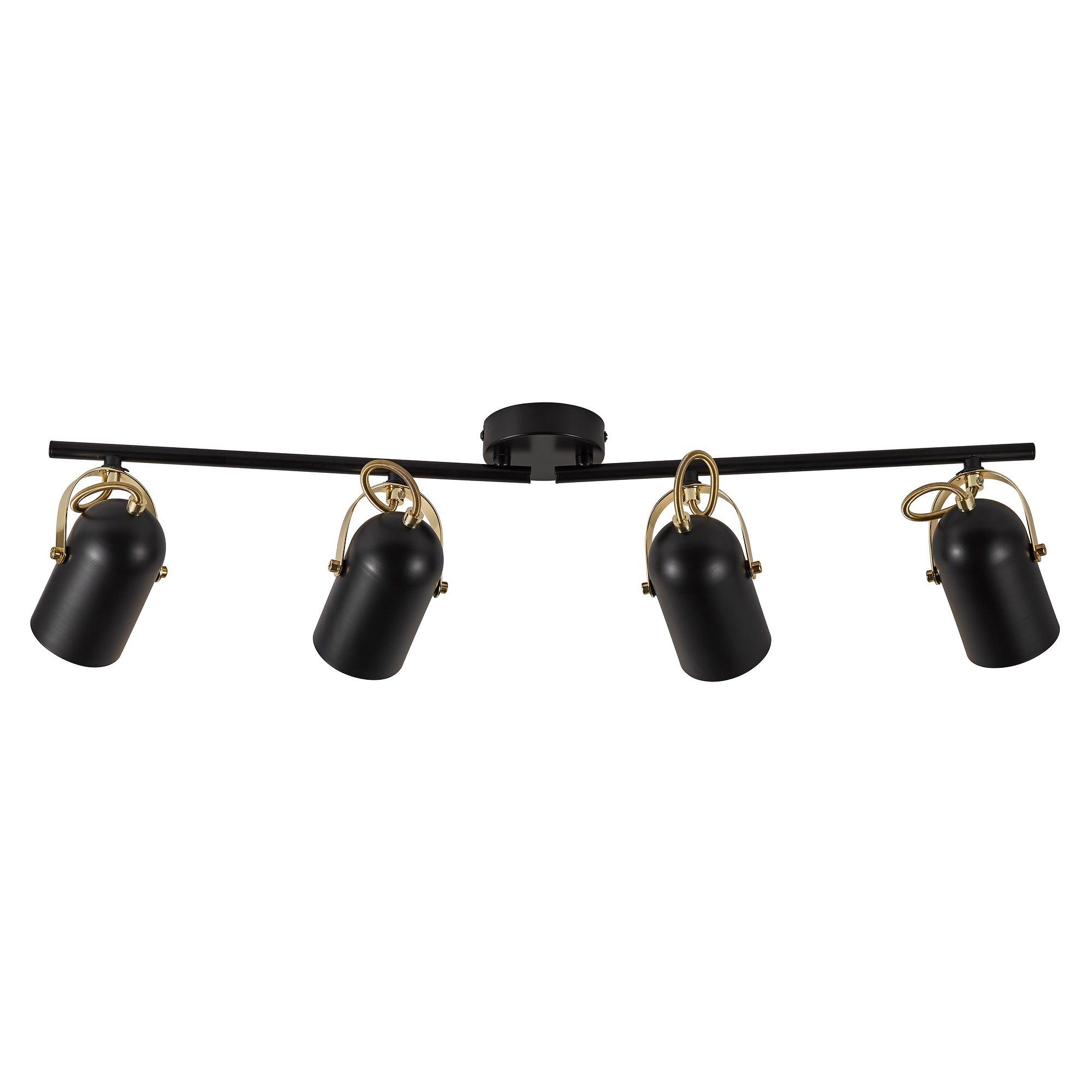 Lotus 4-Spot Spotlight Schwarz Messing 0