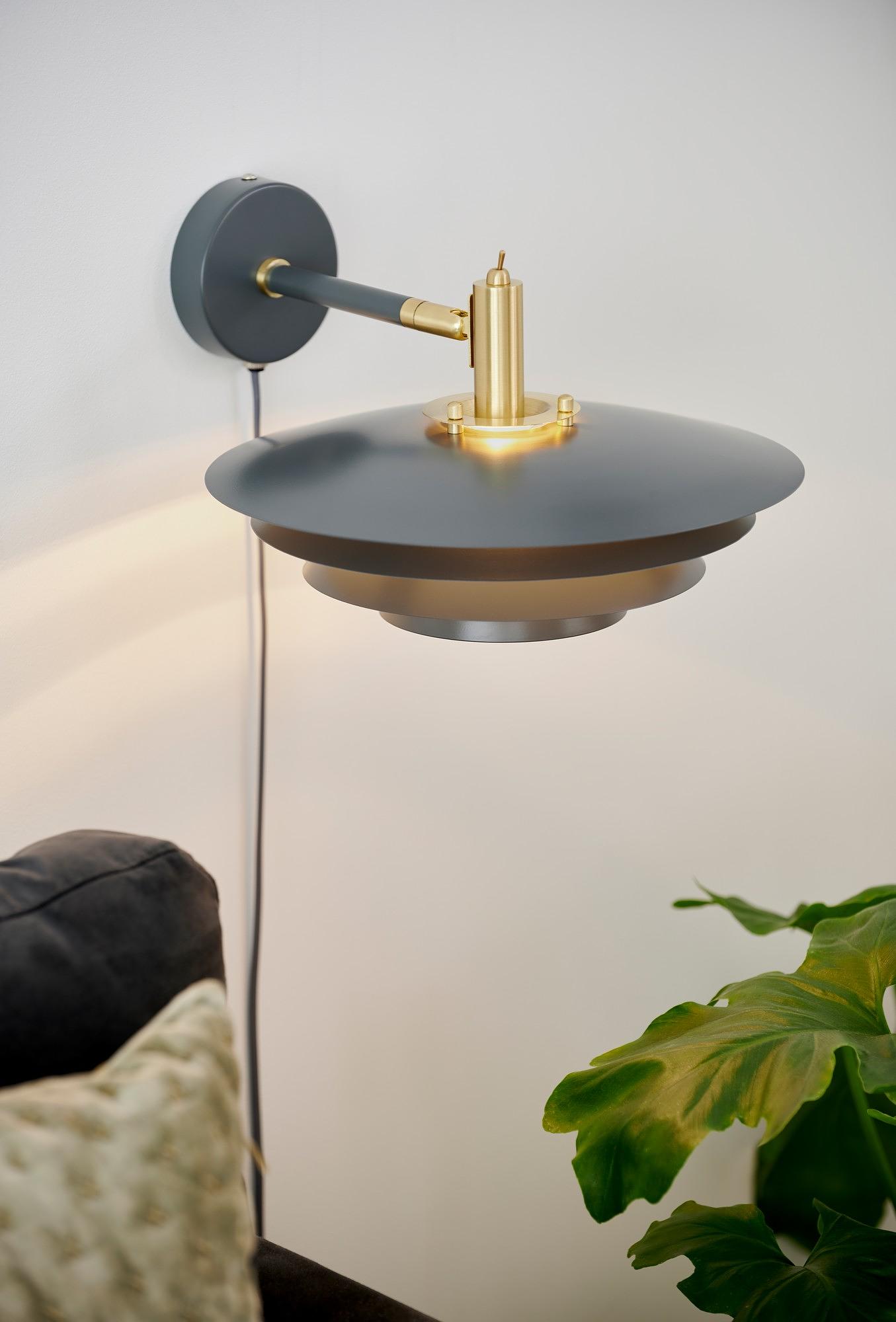 Brittany Wall Lamp Gray 0