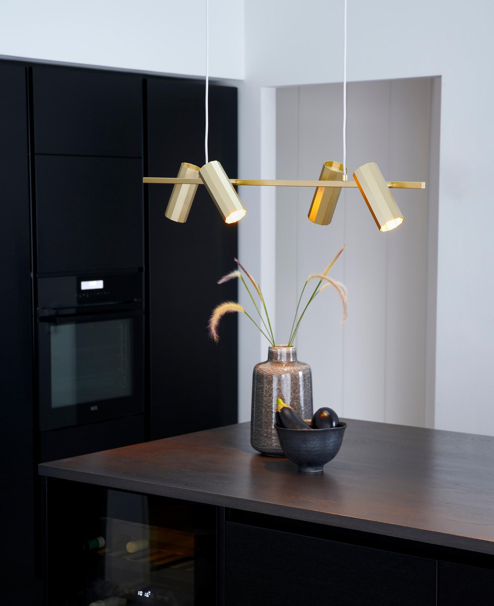 Alanis 4-Spot Pendant Light Brass 5