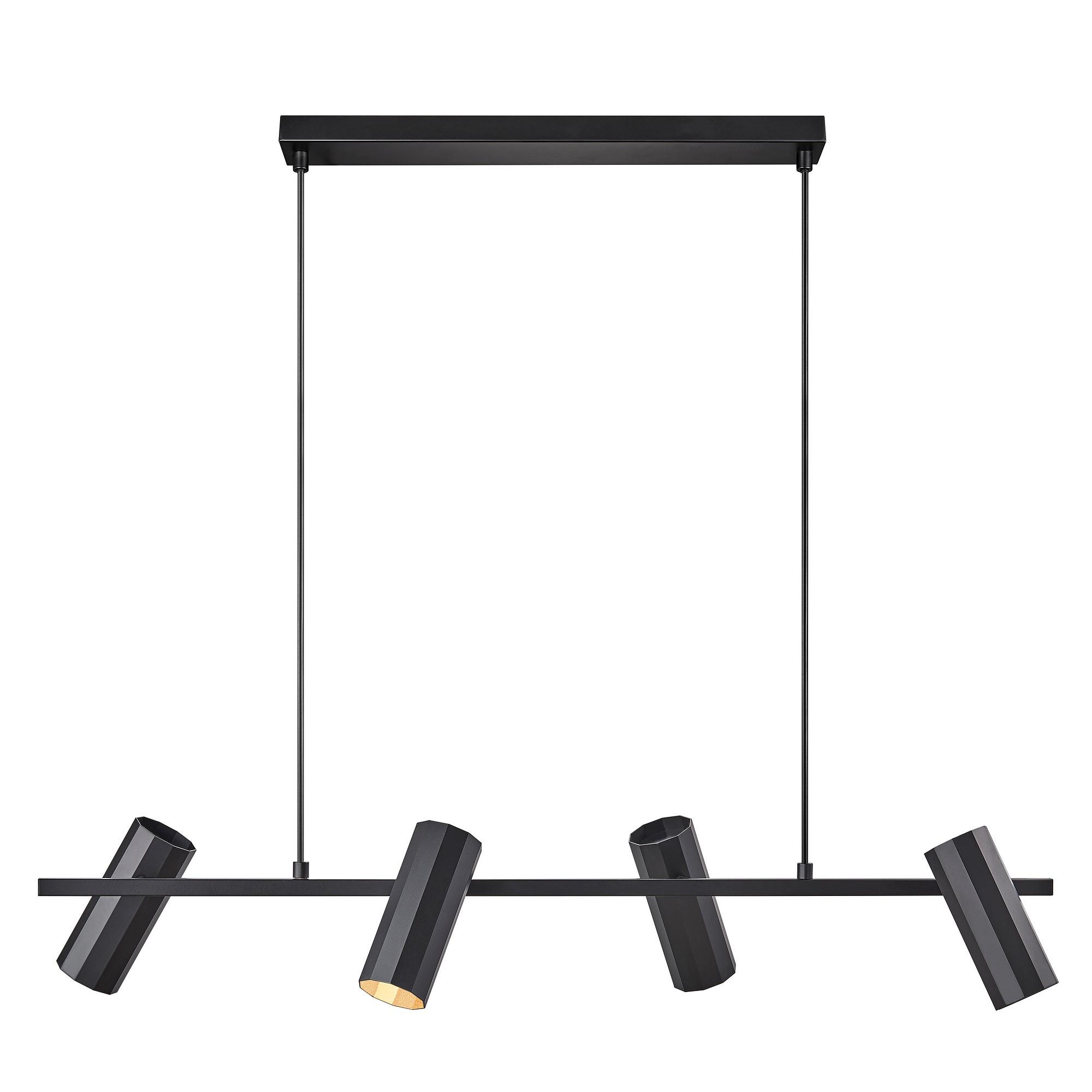 Alanis 4-Spot Pendant Lamp Black 5