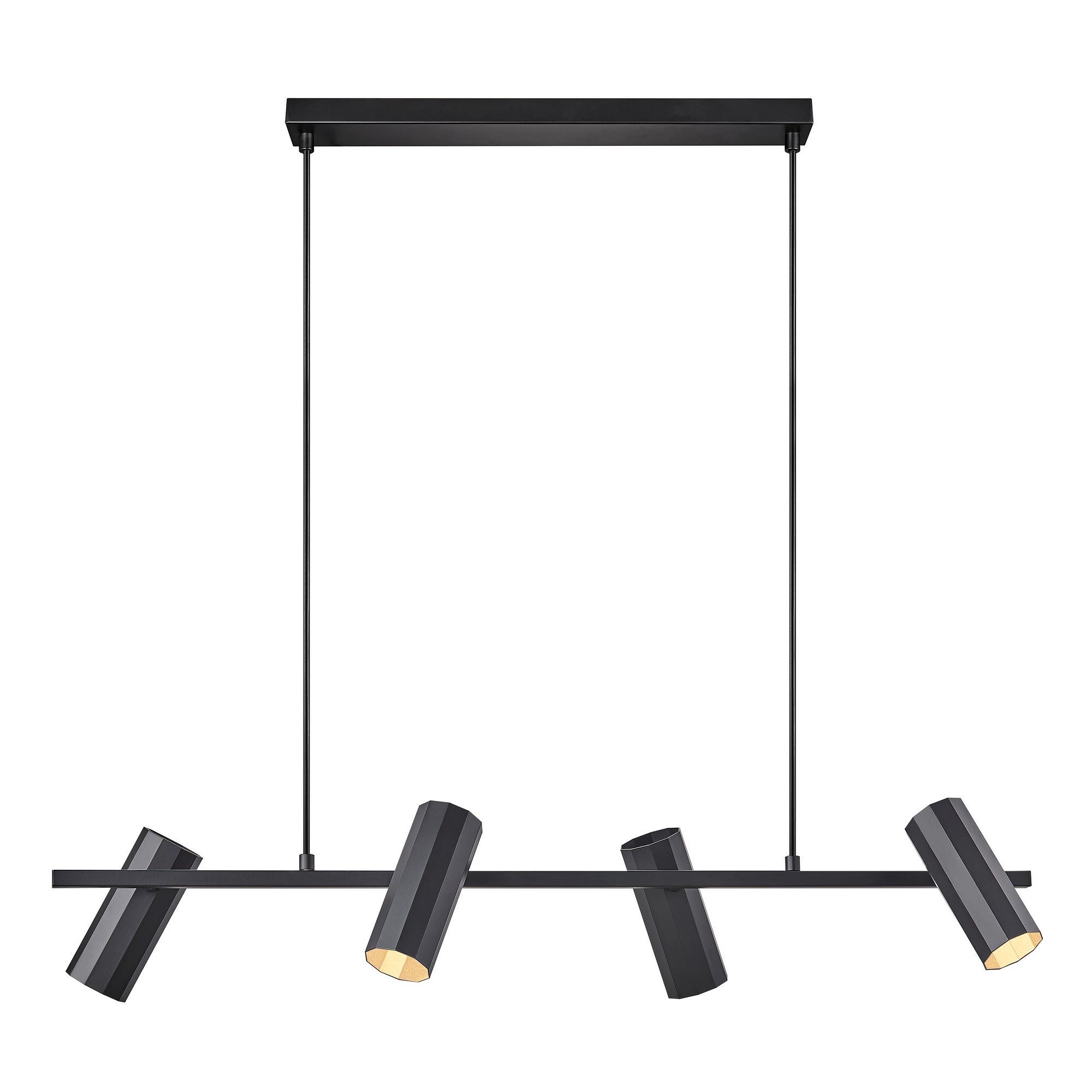 Alanis 4-Spot Pendant Lamp Black 7