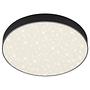 1-Flammig Flame Star LED Ceiling Light Iron Black ⌀29cm 1