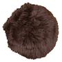 Seat cushion lambskin brown 1