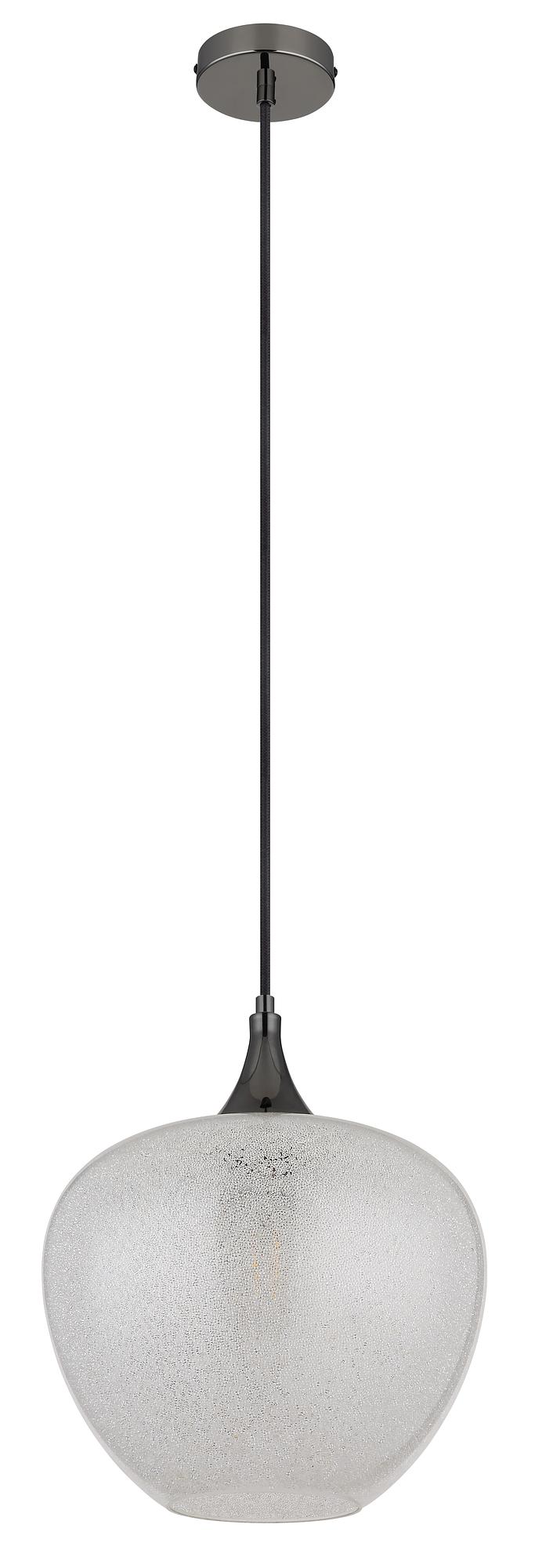 1-Light Maxy Type N Pendant Light Clear Glass Chrome 3