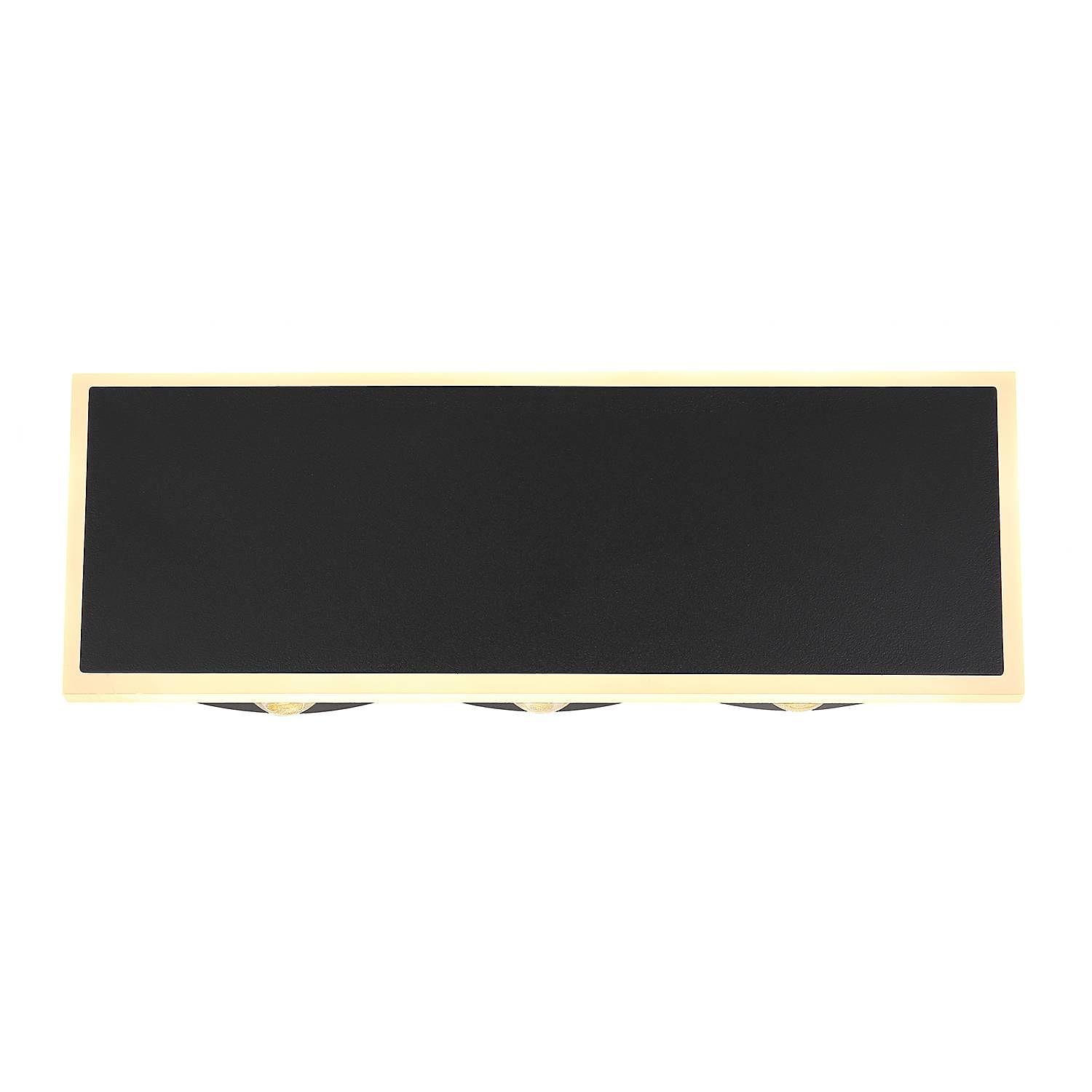 3-Light Wall Lamp Saidy Iron Acrylic Glass 4