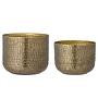 Constance Flowerpot 2-piece Brass Iron 1