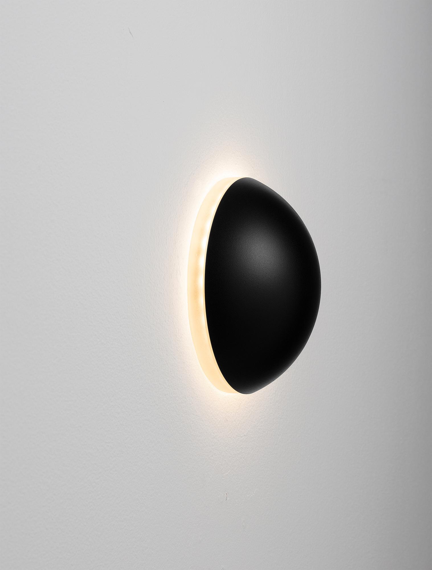 Iona Wandleuchte Aluminium Schwarz 3