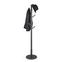 Nootas Solid Coat Rack Rubberwood Black 3