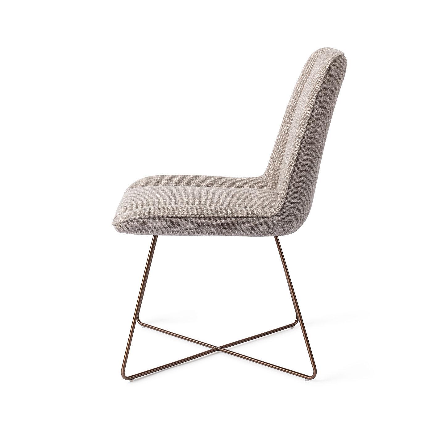 Umedo Dining chair Cross Grainy Greige 1