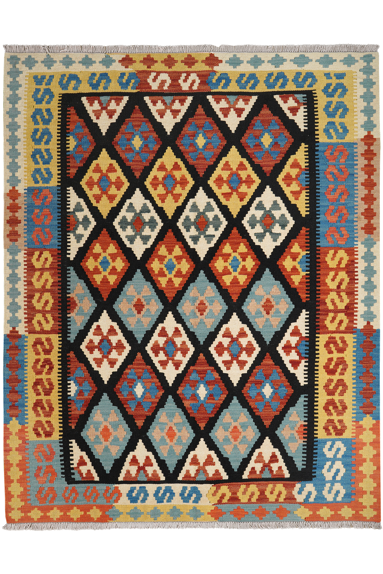 Kilim Gashgai 198x157cm Multi-colored 0