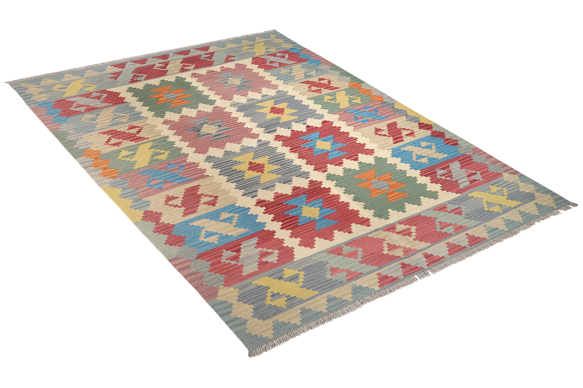 Kelim Gashgai Wool Multicolored 2