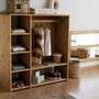 Kinderschrank Montessori in heller Holzoptik 1