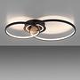 Asmina LED ceiling light 2-bulb iron aluminum black 4