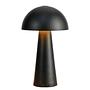 Fungi Tischleuchte 1-flammig Gusseisen Schwarz 1