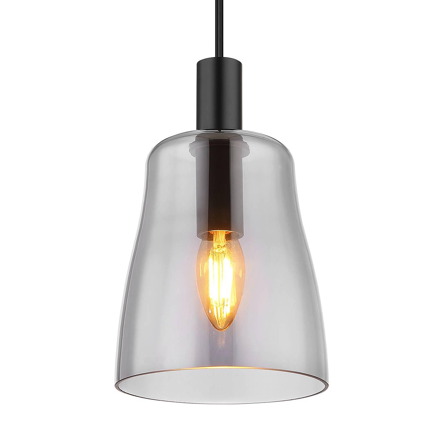 Garri Typ C Pendelleuchte 1-flammig Acrylglas Schwarz 1