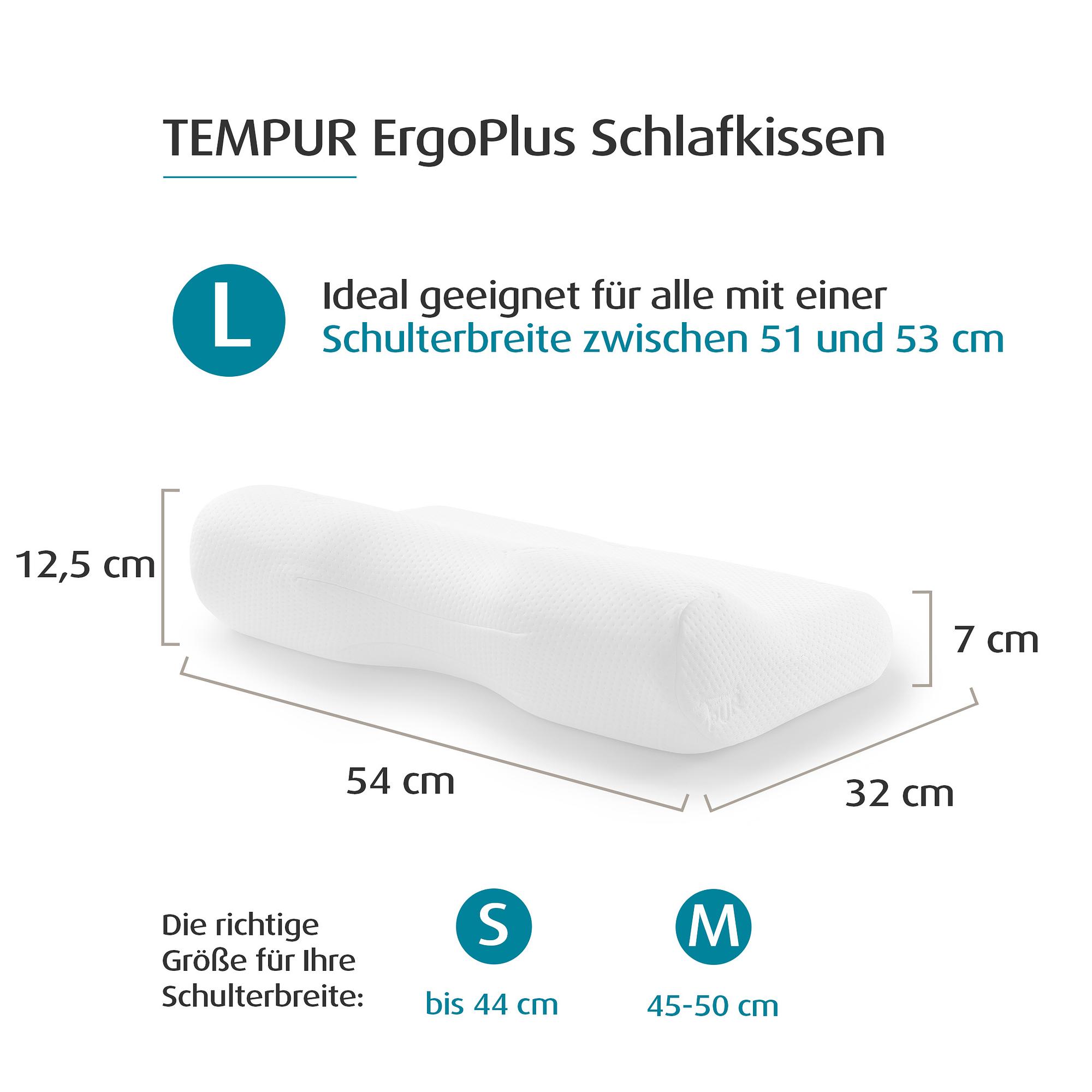 TEMPUR® ErgoPlus MDV Sleeping Pillow L 1