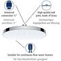 Rain shower head Cleaning I Plastic Chrome Silver 3