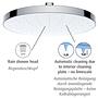 Rain shower head Cleaning I Plastic Chrome Silver 2