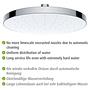 Rain shower head Cleaning I Plastic Chrome Silver 4