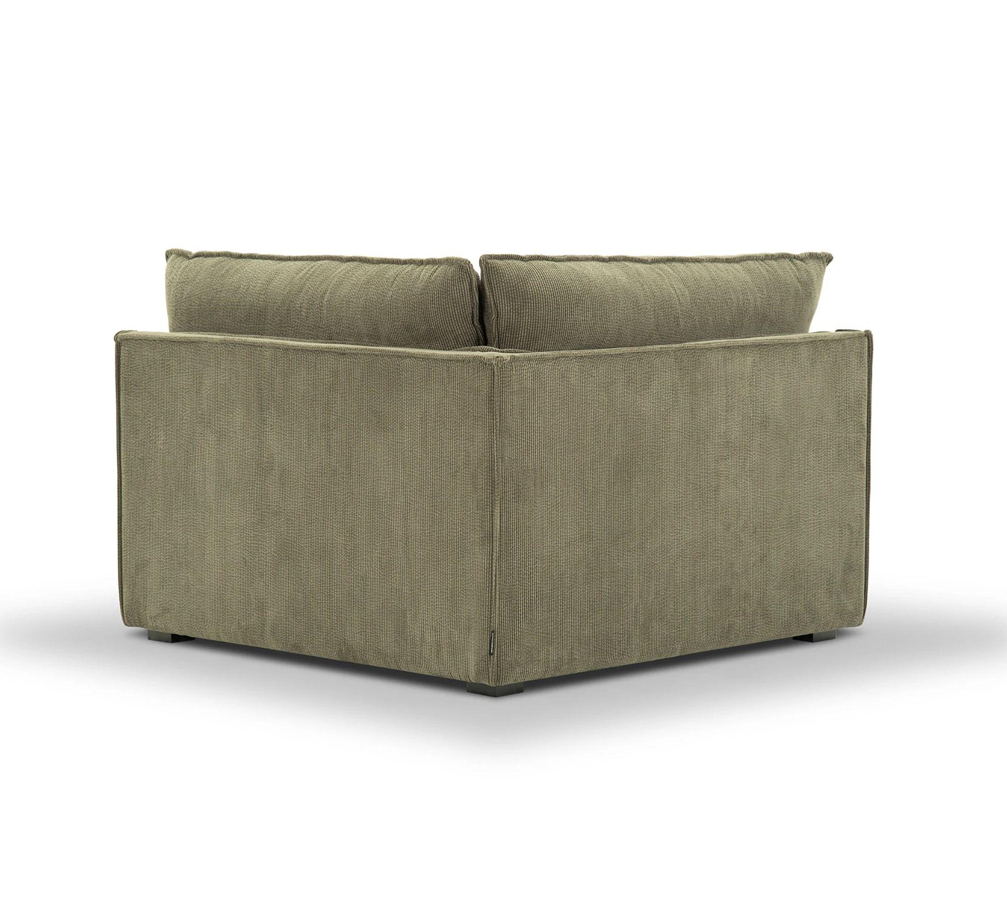 Daphne 1-Seater Corner Module Left Free Sage 2