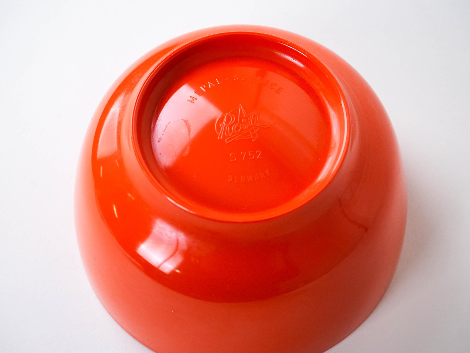 Schüssel 1960er Jahre Orange 4
