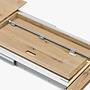 Bernat Extendable Dining Table Wood Oak 195-285x90 cm 3