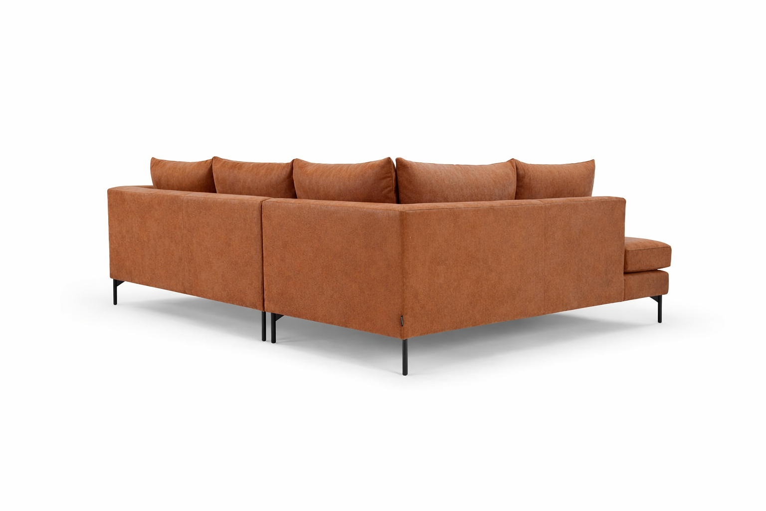 Noa Ecksofa links Soffy Cognac 2