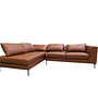 Noa Corner Sofa left Soffy Cognac 3