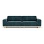 Aya Sofa 3.5-Seater Danny Dusty Blue 1
