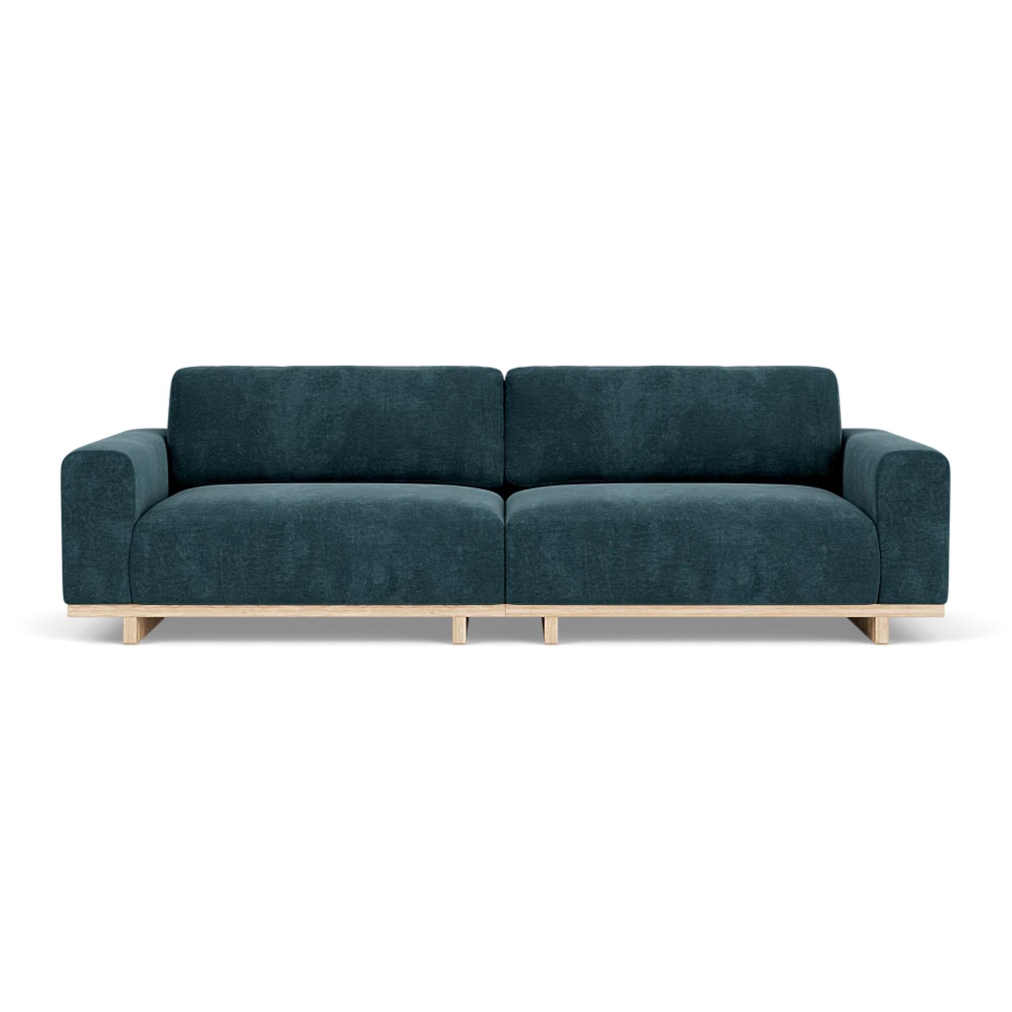 Aya Sofa 3.5-Seater Danny Dusty Blue 1