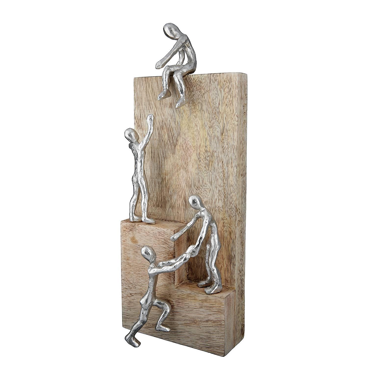 Skulptur Helping Hand Mangoholz Natur 0