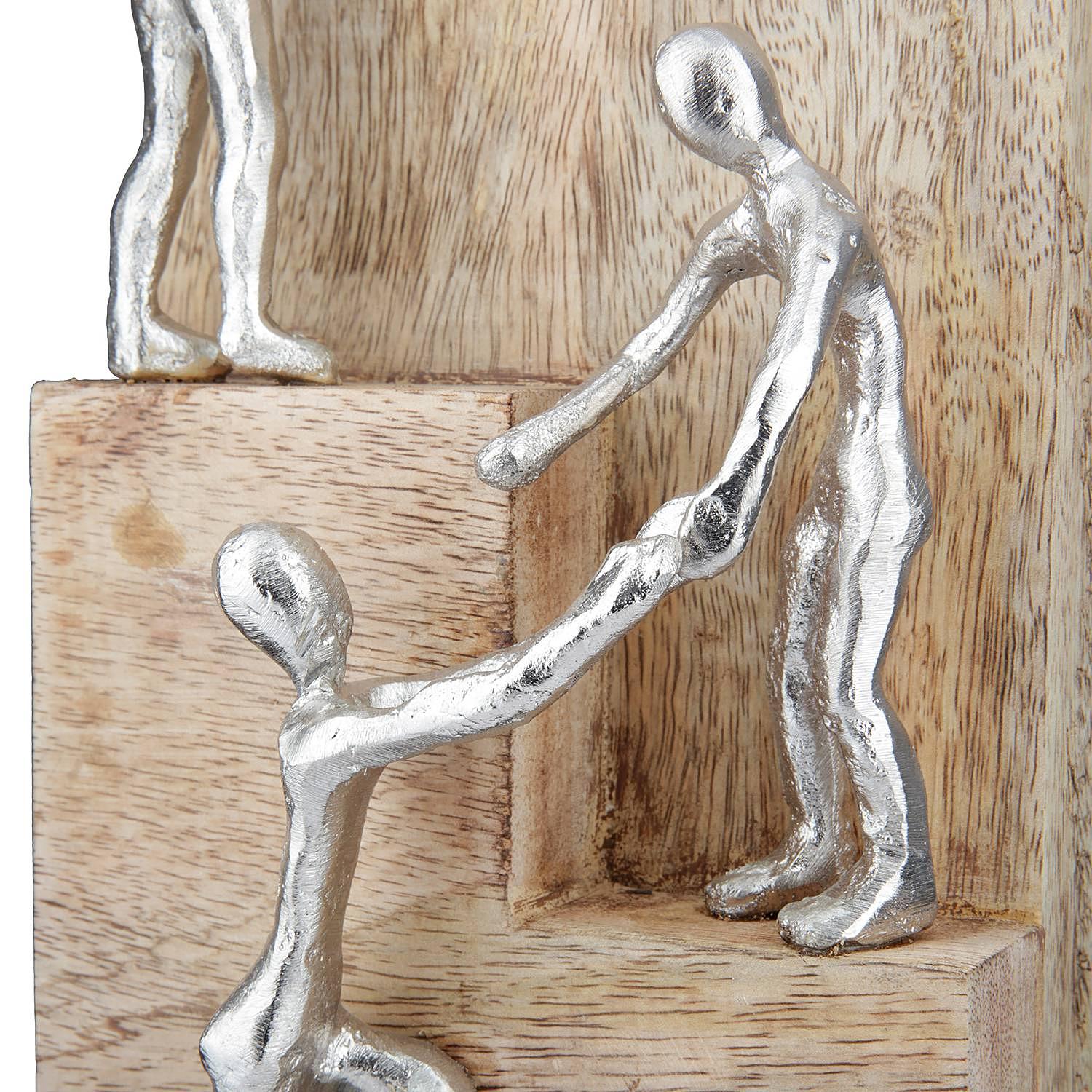 Skulptur Helping Hand Mangoholz Natur 3