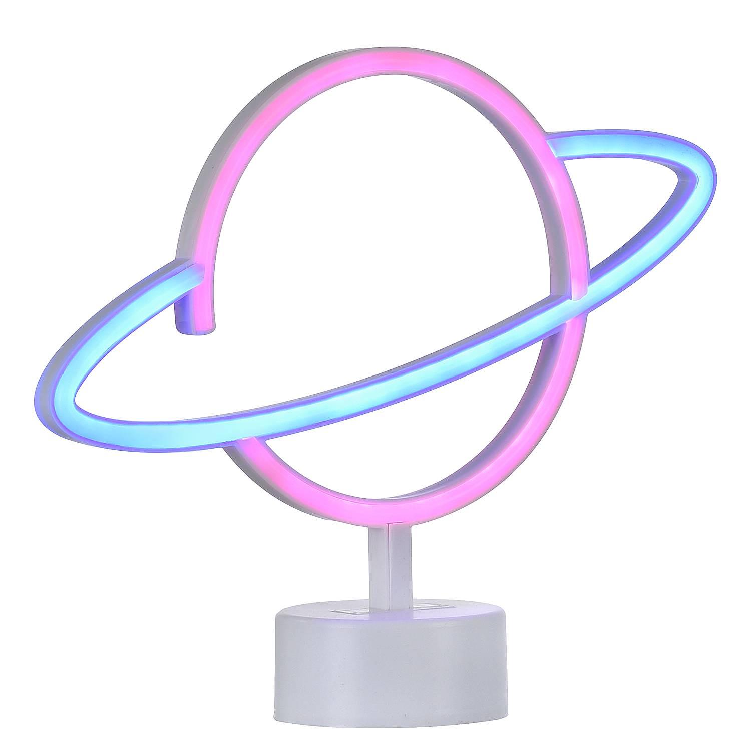 LED Kinderzimmerleuchte Neon-Saturn 1-Flammig 0